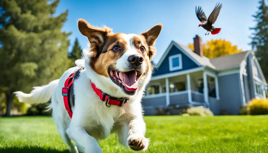 Dog Engaging In Exercise To Reduce Separation-Induced Barking