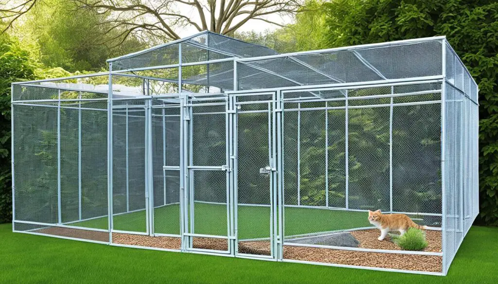 secure outdoor cat enclosures